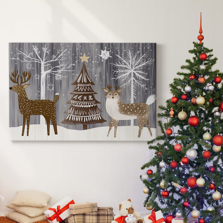 The Holiday Aisle® Christmas Holiday Arts Gallery Wrapped Canvas